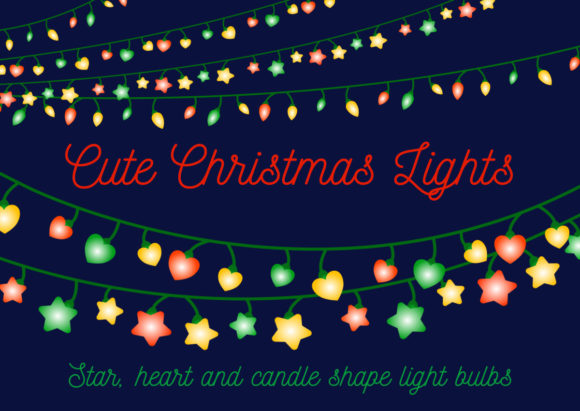 Christmas Lights Png Transparent Clipart & Illustrations