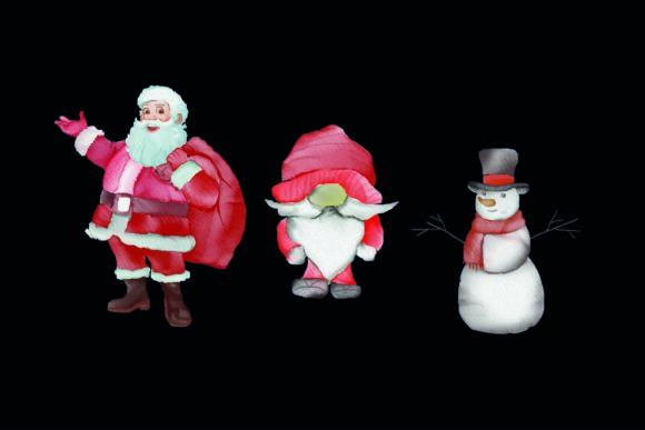 Christmas Watercolor Illustration: Festive Branding