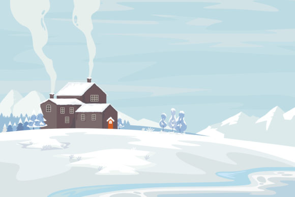 Christmas Winter Background: Fresh Illustrations