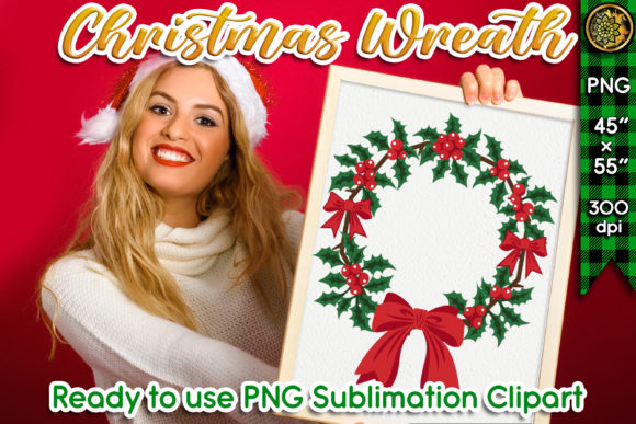 Christmas Wreath PNG: Festive Illustrations for Design