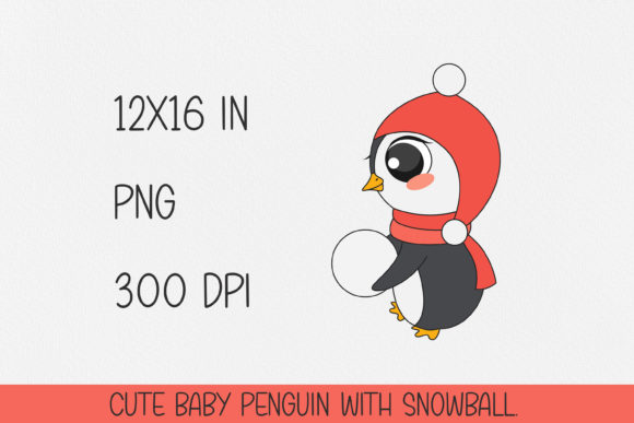 Cute Christmas Penguin with Snowball: A Designer's Review