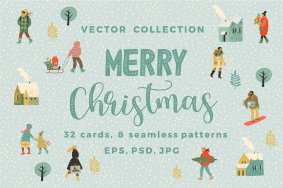 Merry Christmas Vector Collection: Illustrations for Sellers