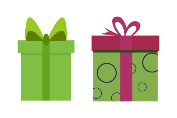 Minimalist Christmas Gift Boxes: Premium Illustrations