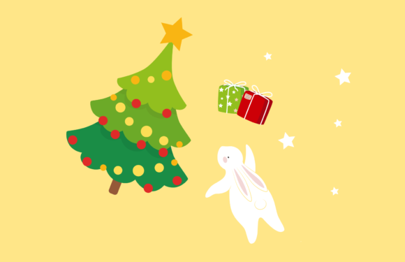 Rabbit Christmas Illustrations for Crafters