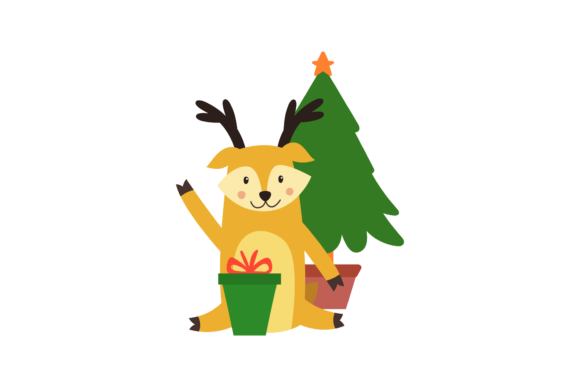 Review: Gift Deer Cute Tree Christmas Design for Holiday Projects