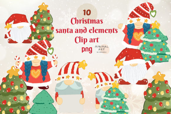 Reviewing 10santa Christmas Watercolor Png Clipart Illustrations