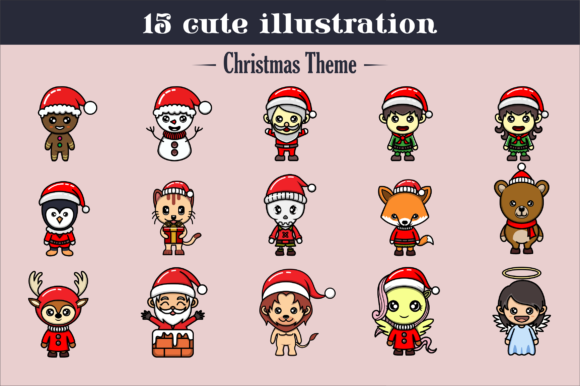 Reviewing 15 Cute Christmas Illustrations for Sellers